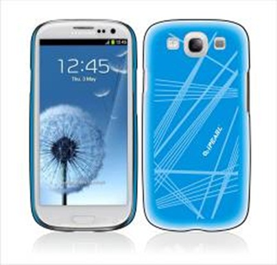 Панель  iPEARL  Ice Painted Crystal Samsung i9300 голубой