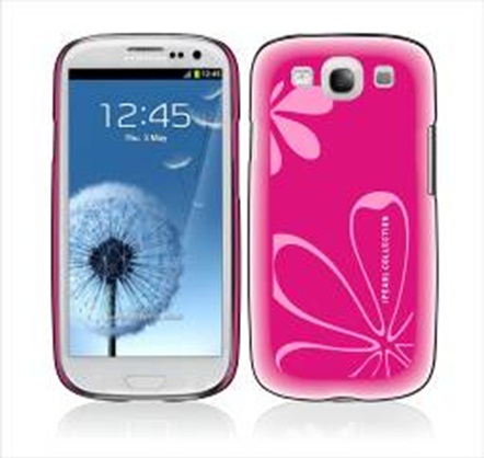 Панель  iPEARL  Ice Painted Crystal Samsung i9300 розовый