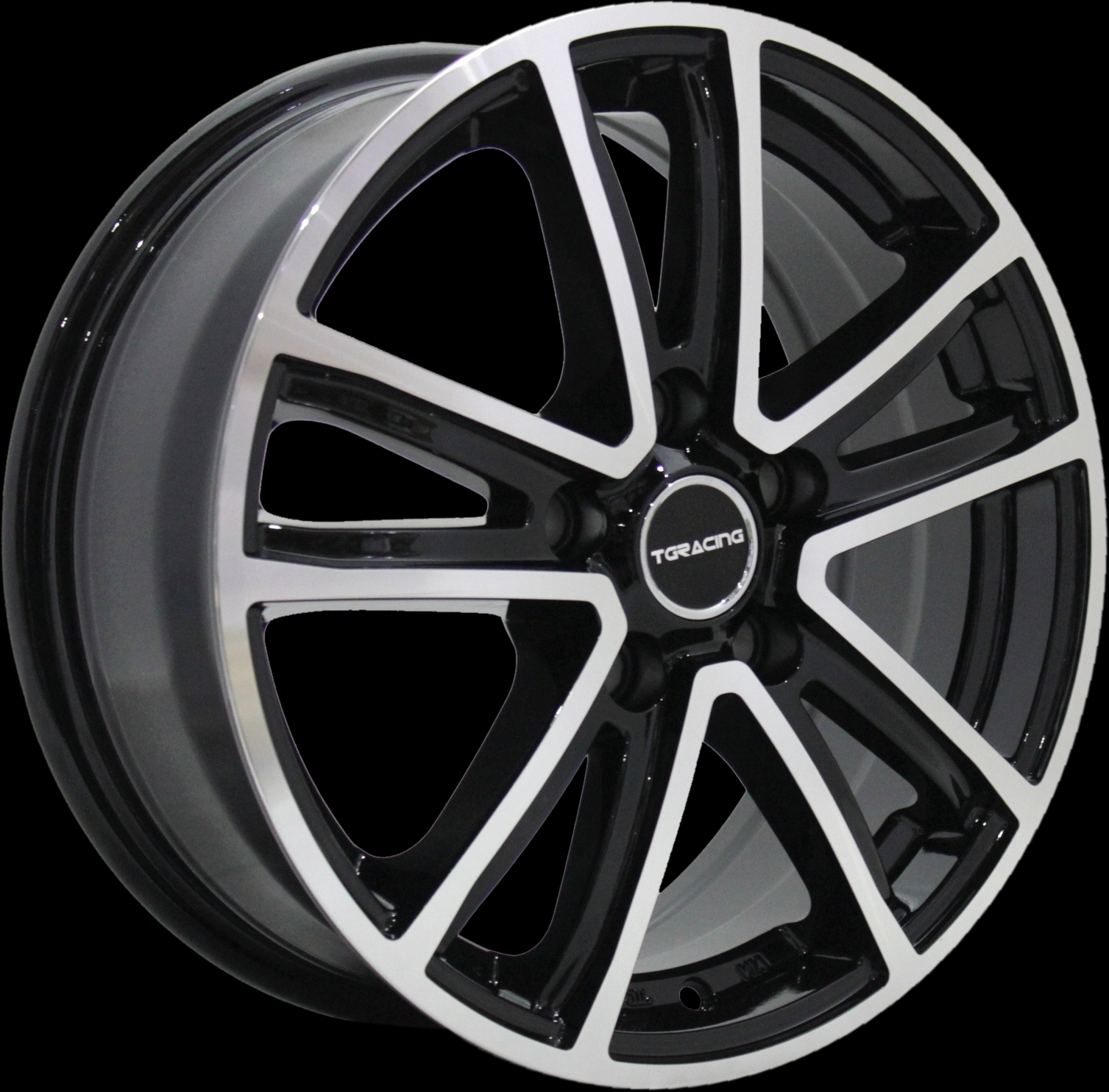 Диск автомобильный TGRACING LZ750 6.5X16/5X114.3 ET50 D60.1 BLK_POL