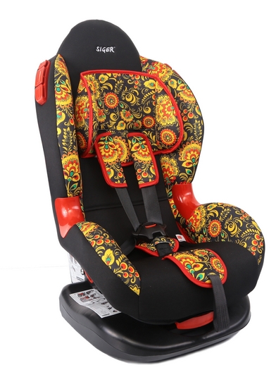 Автокресло AZARD SIGER ART "Кокон Isofix" гр. 1-2, 1-7лет, 9-25кг (хохлома)