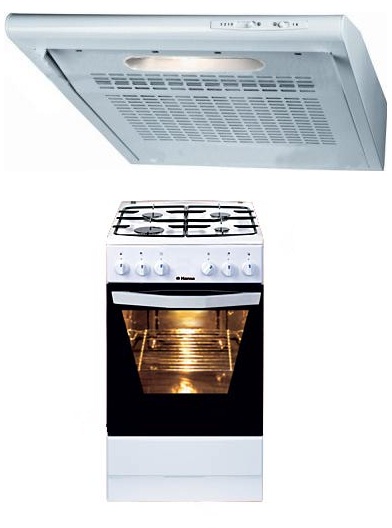 Плита газовая  HANSA  FCGW 57001030 + ВО HANSA  OSC 511WH