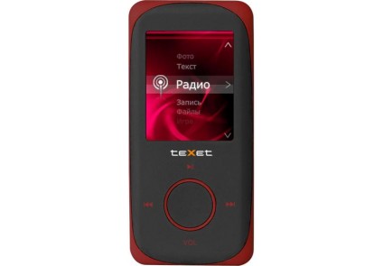 MP3-плеер  TeXet  T-189 4Gb красный