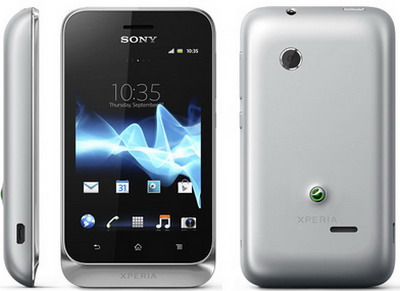 Смартфон  SONY  ST21i2  Xperia Tipo silver (2 SIM)