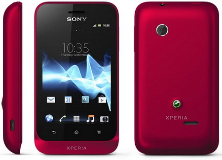 Смартфон  SONY  ST21i  Xperia Tipo deep red