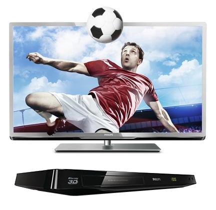 Телевизор LED  PHILIPS  32PFL5507T + Blu-Ray BDP3385K