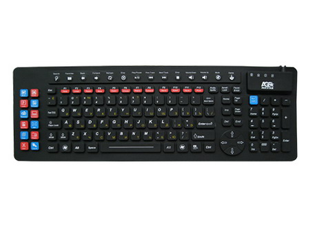 Клавиатура проводная  AGESTAR  HSK840 black USB+PS/2