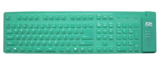 Клавиатура проводная  AGESTAR  AS-HSK810FA green USB+PS/2