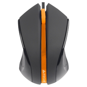 Мышь проводная  A4TECH  N-310-1 black/orange