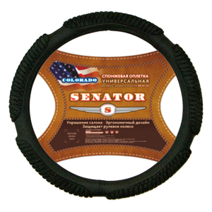 руль AZARD Оплетка на спонжевая SENATOR Colorado "XL" (d=42см) черный