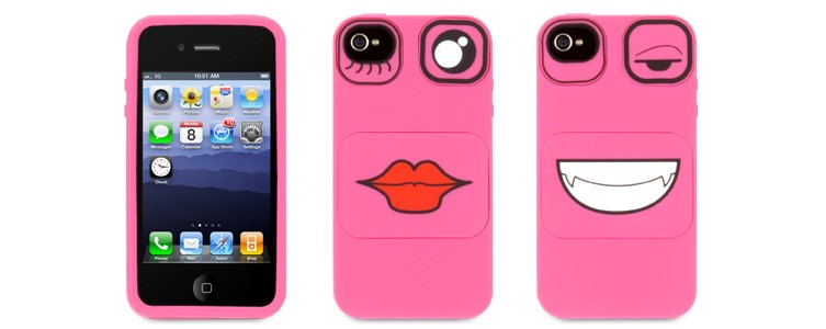 Чехол  GRIFFIN  iPhone 4/4S Faces Pink (GB03654)