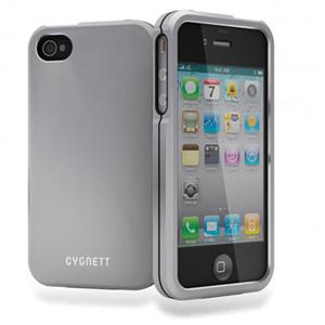 Чехол  CYGNETT  iPhone 4S Metalicus Silver (CY0685CPMET)