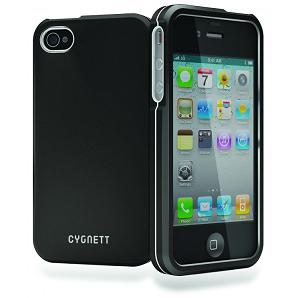 Чехол  CYGNETT  iPhone 4S Metalicus Black (CY0686CPMET)