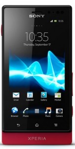 Смартфон  SONY  MT27i  Xperia Sola red