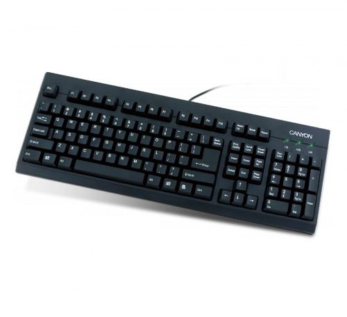 Клавиатура проводная  CANYON  CNR-KEYB8 black PS/2