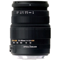 Фотообъектив  SIGMA  AF 50-200мм F4-5,6 DC OS HSM (Nikon)