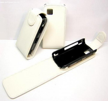 Чехол-книжка  CLEVER CASE  Samsung S5230 белый