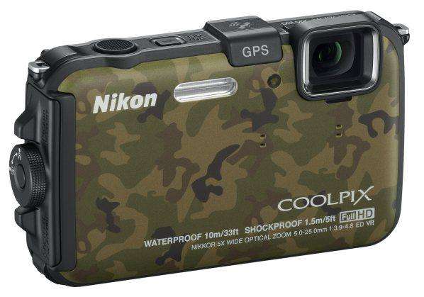 Фотоаппарат  NIKON  AW100 CoolPix камуфляж