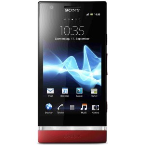 Смартфон  SONY  LT22i  Xperia P red