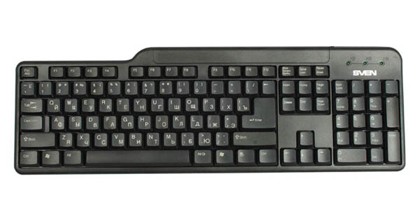 Клавиатура проводная  SVEN  301 Basic USB black