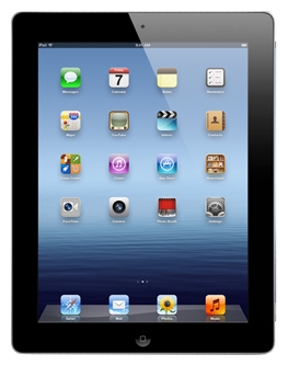 Планшет  APPLE  iPad 3 Black Wi-Fi +4G 16Gb (MD366RS/A)