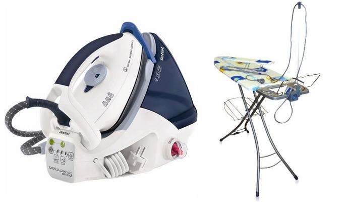 Парогенератор  TEFAL  GV7096 + Доска глад.  Эльза де Люкс