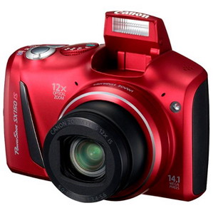 Фотоаппарат  CANON  SX150IS красный