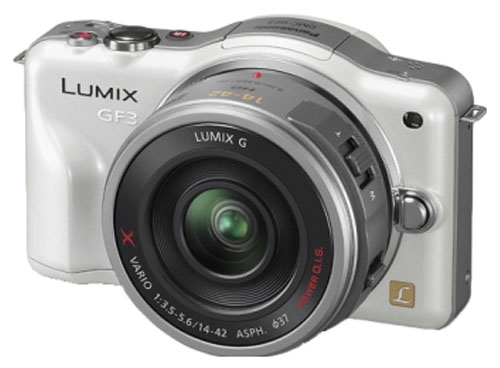 Фотоаппарат  PANASONIC  DMC-GF3K 14-42 мм белый