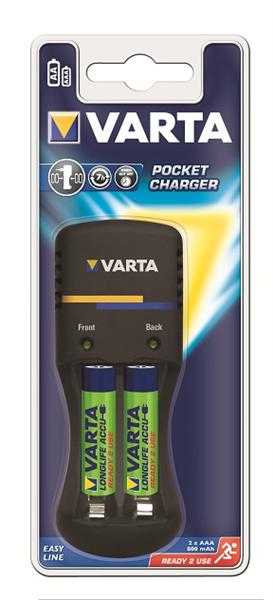 Зарядное устройство  VARTA  Easy Energy Pocket +2AA 2700mAh