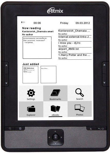 Электронная книга RITMIX RBK-610