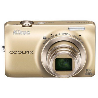 Фотоаппарат  NIKON  S6300 CoolPix золотой