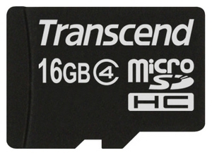 SD micro карта TRANSCEND 16 Gb HC class 4