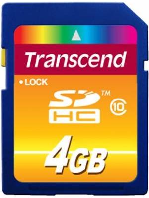 SD карта 4 Gb  TRANSCEND class 10 SDHC