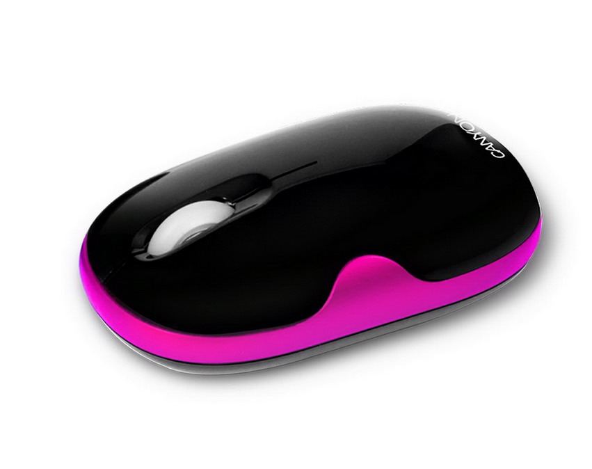 Мышь беспроводная  CANYON  CNR-MSOW01N black/pink