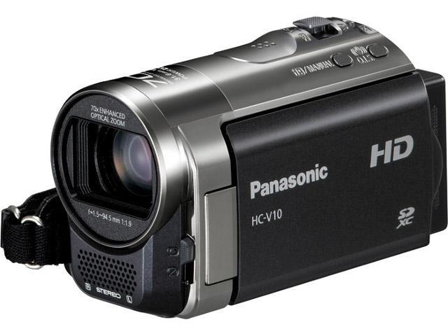 Видеокамера  PANASONIC  HC-V10 черный