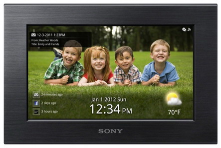 Фоторамка цифровая  SONY  DPF-W700/B Wi-Fi black