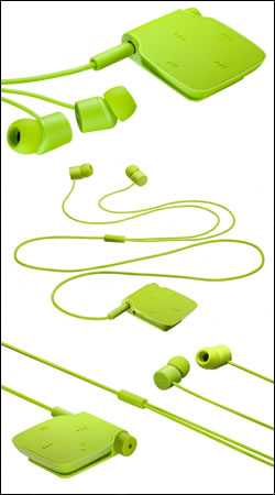 Bluetooth-гарнитура  NOKIA  BH-111 зеленый