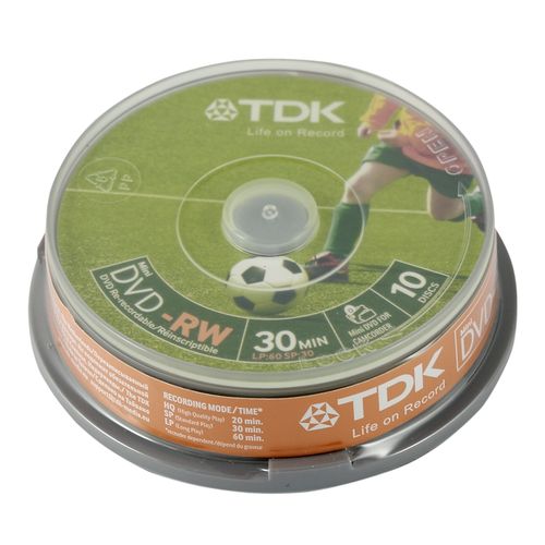 DVD+RW  TDK  8cm 1.4 Gb, 4х