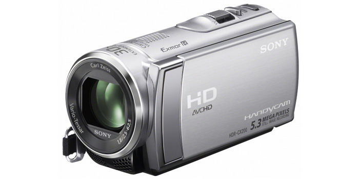 Видеокамера  SONY  HDR-CX200E серебро