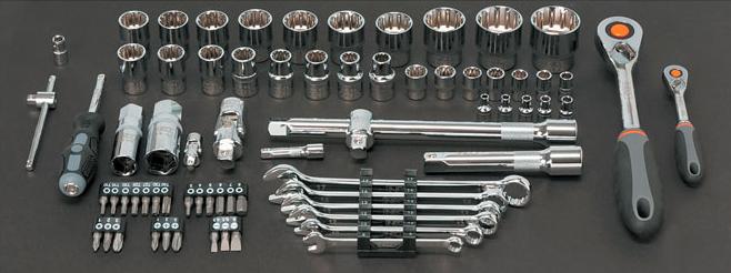 Набор головок  NEO  1/2" 71 пр. (08-635)