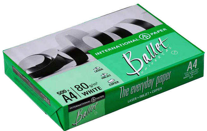 Бумага  BALLET Universal/Classic  A4 80 г/м.кв 500 л.