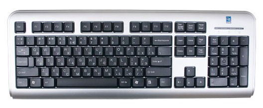 Клавиатура проводная  A4TECH  LCD-720 X-Slim USB Silver/black