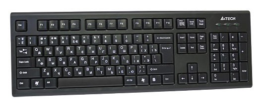 Клавиатура проводная  A4TECH  KR-85 comfort black USB