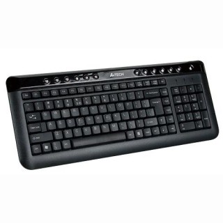 Клавиатура проводная  A4TECH  KL-40 X-Slim black PS/2