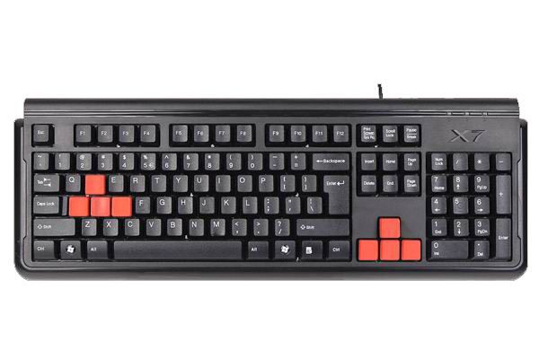 Клавиатура проводная  A4TECH  G300 black game USB