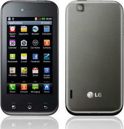 Смартфон  LG  E730 Optimus Sol black&titan