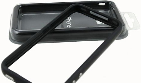Чехол  DEPPA  iPhone 4 Bumper черный