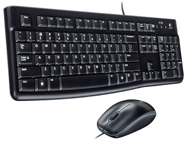 Клавиатура и мышь LOGITECH Desktop MK120