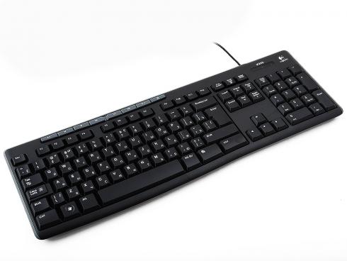 Клавиатура проводная  LOGITECH  K200 EER (920-002746)
