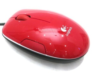 Мышь проводная  LOGITECH  LS1 Cinnamon Red (910-001032)