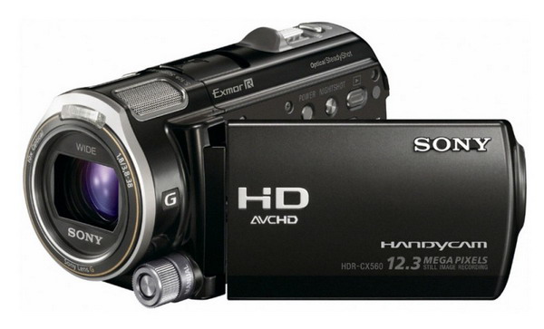 Видеокамера  SONY  HDR-CX560E черный
